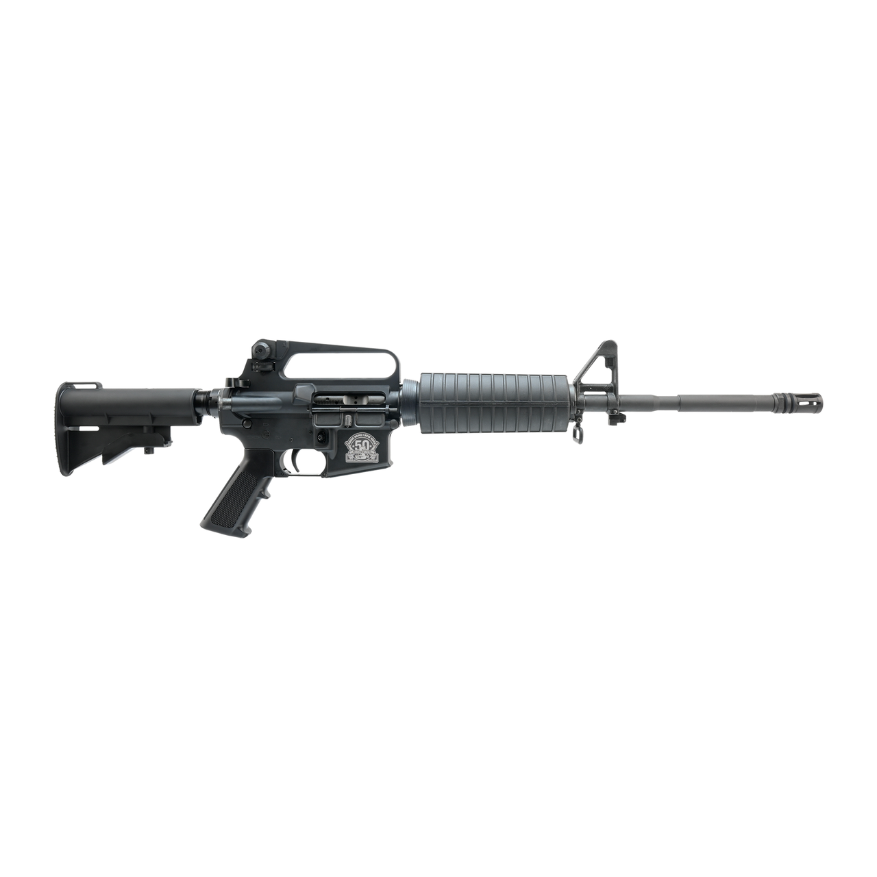 BUSHMASTER M4A2 SILVER 50TH ANNIV 556 RIFLE 16" W/ ADJ STOCK 3 BUSHMASTER M4A2 SILVER 50TH ANNIV 556 RIFLE 16" W/ ADJ STOCK