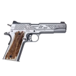 KIMBER CUSTOM CATTLEMAN 1911 45ACP PISTOL STAINLESS ENGRAVED, STAG GRIPS 1 OF 200 MADE 1 image full 7576 803b74fe6ab1fb5d49734ac37ffd9faf