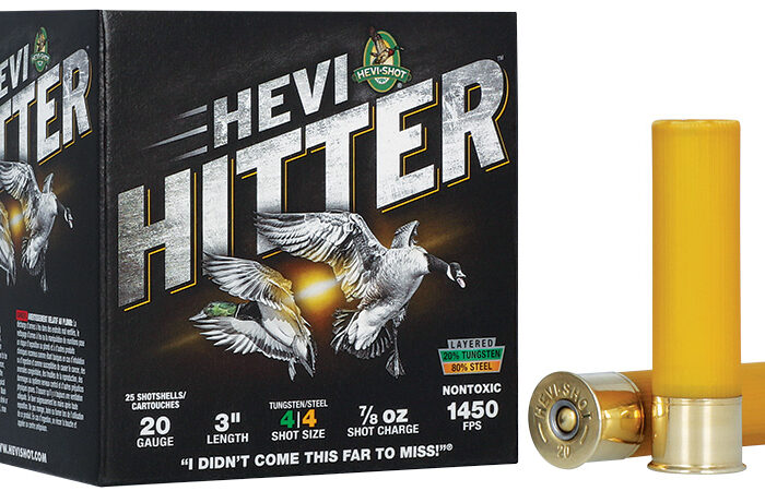 HEVI-SHOT HEVI-HITTER 20GA 3IN 7/8OZ #4 TUNGSTEN/STEEL 25 RD/BX 10 BX/CS