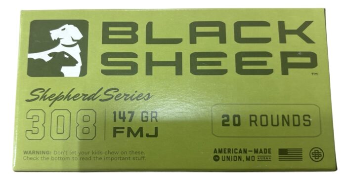BLACK SHEEP .308 147 GRAIN FMJ 20RD BOX