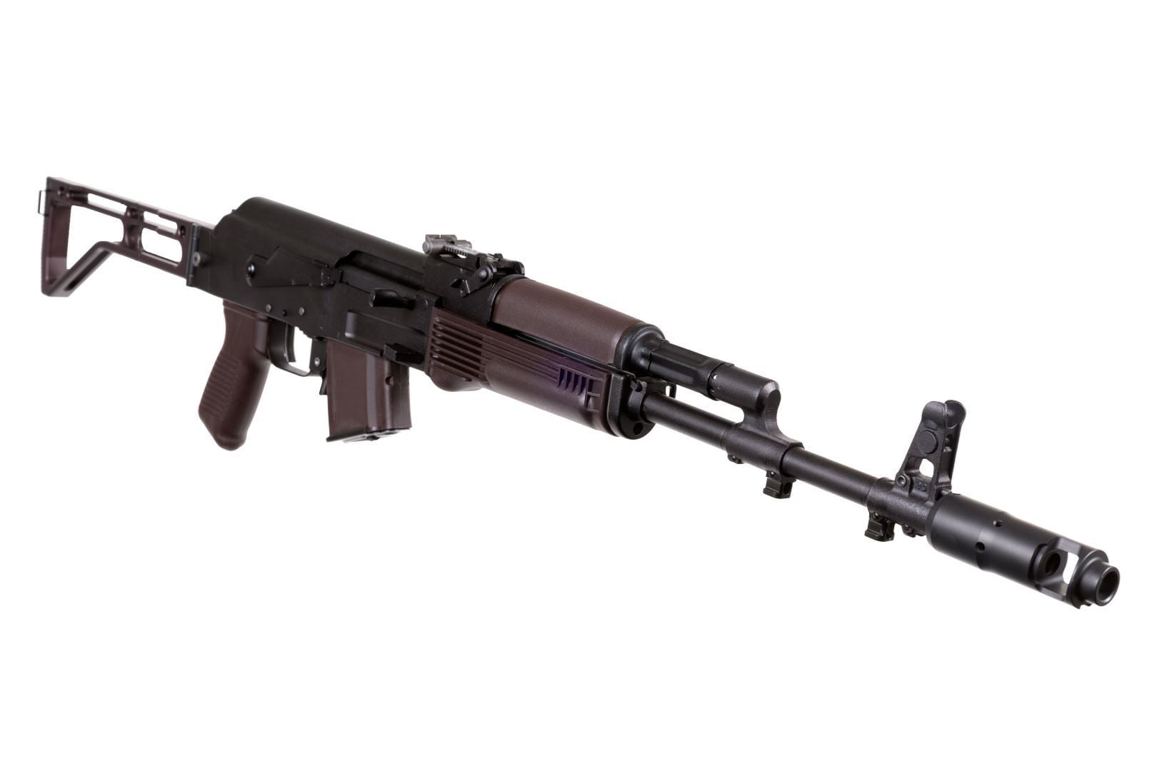 Arsenal SAM7SF 7.62x39mm Semi-Auto AK-47 Rifle with Aluminum Side-folding Buttstock Plum Furniture 10rd 4 Arsenal SAM7SF 7.62x39mm Semi-Auto AK-47 Rifle with Aluminum Side-folding Buttstock Plum Furniture 10rd - Image 2