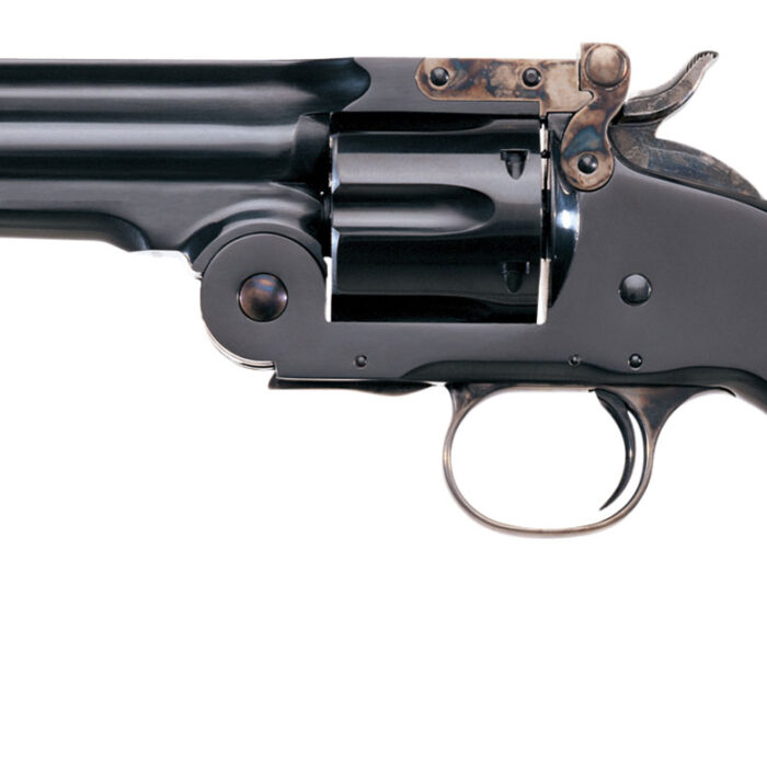 Taylors & Company 550664 Second Model Schofield 45 Colt (LC) Caliber with 5" Barrel, 6rd Capacity Cylinder, Overall Blued Finish Steel & Walnut Grip