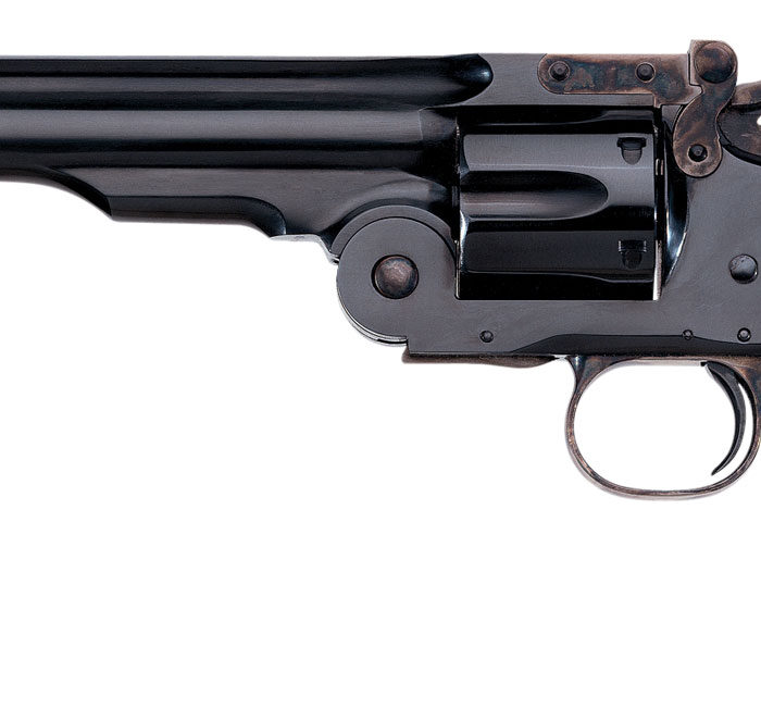 Taylors & Company 550639 Second Model Schofield 45 Colt (LC) Caliber with 7" Barrel, 6rd Capacity Cylinder, Overall Blued Finish Steel & Walnut Grip