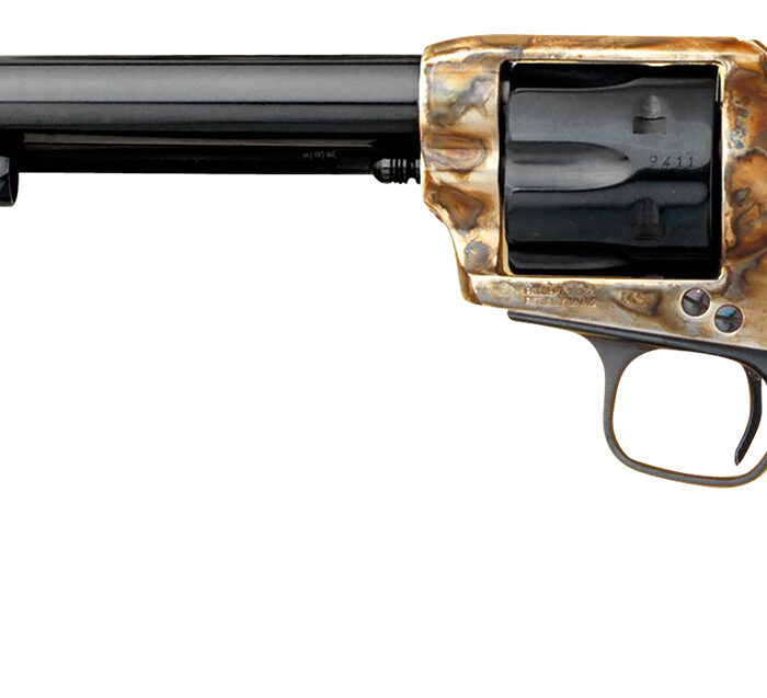 Cimarron CA514M00 Model P US Cavalry 45 Colt (LC) 6 Shot, 7.50" Blued Steel Barrel & Cylinder, Color Case Hardened Steel Frame, Walnut w/OWA Cartouche Stamp Grip, Exposed Hammer