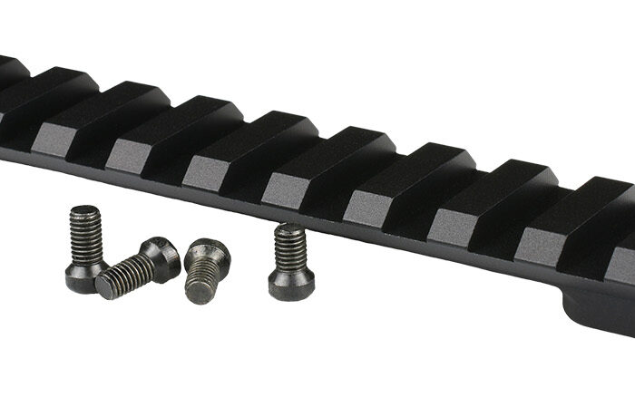 Warne 7676M Mountain Tech Tactical Rail Black Anodized Aluminum Winchester Model 70/Marlin XL-7 Long Action, 0 MOA