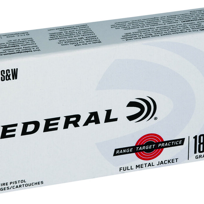 Federal RTP40180 Range & Target  40S&W 180gr Full Metal Jacket 50 Per Box/20 Case