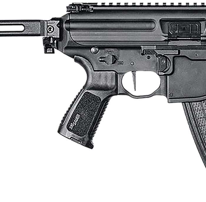 Sig Sauer PMPX4B9 MPX K  9mm Luger Caliber with 4.50" Barrel, 30+1 Capacity, Black Hard Coat Anodized Metal Finish, Folding Pivoting Contour Brace Stock & Black Polymer Grip Right Hand