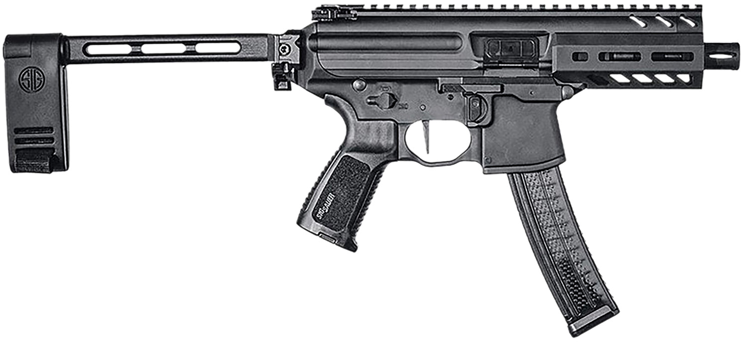 Sig Sauer PMPX4B9 MPX K 9mm Luger Caliber with 4.50" Barrel, 30+1 Capacity, Black Hard Coat Anodized Metal Finish, Folding Pivoting Contour Brace Stock & Black Polymer Grip Right Hand 3 Sig Sauer PMPX4B9 MPX K 9mm Luger Caliber with 4.50" Barrel, 30+1 Capacity, Black Hard Coat Anodized Metal Finish, Folding Pivoting Contour Brace Stock & Black Polymer Grip Right Hand