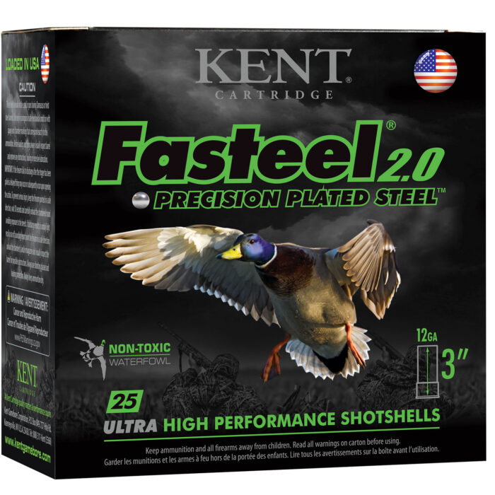Kent Cartridge K123FS323 Fasteel 2.0  12 Gauge 3" 1 1/8 oz 3 Shot 25 Per Box/ 10 Case