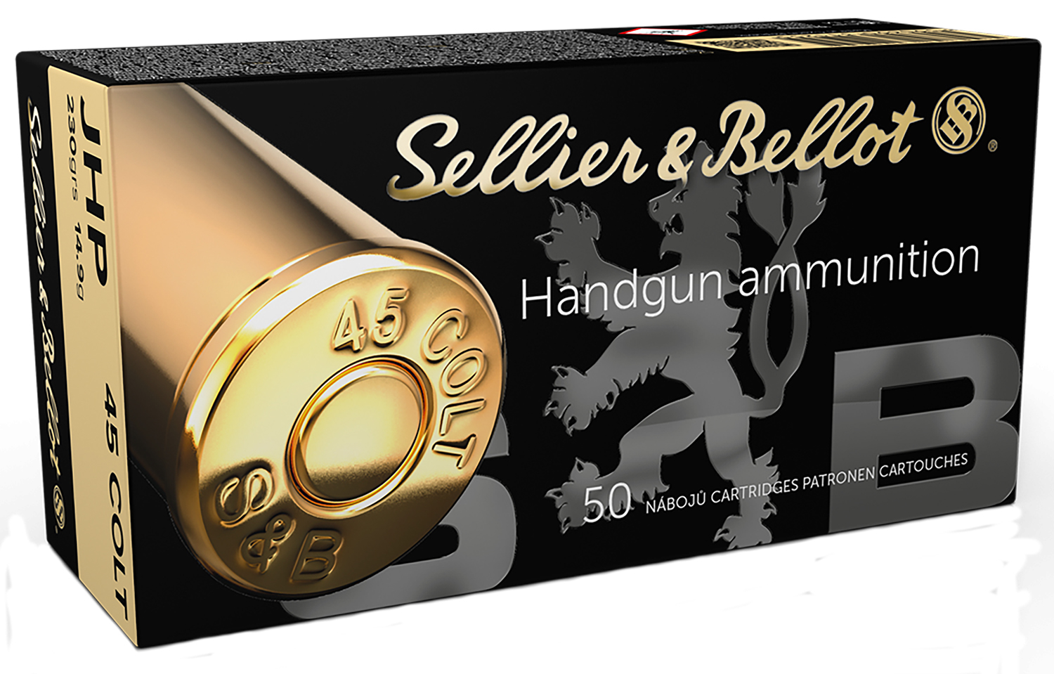 Sellier & Bellot SB45F Handgun 45Colt 230gr Jacketed Hollow Point 50 Per Box/12 Case 3 Sellier & Bellot SB45F Handgun 45Colt 230gr Jacketed Hollow Point 50 Per Box/12 Case