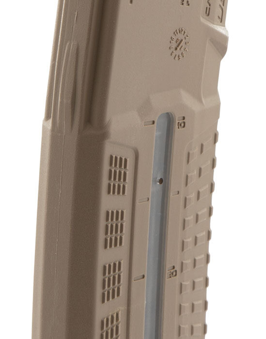 FAB Defense FXUMAGR30T Ultimag 30R Polymer Window Magazine 30rd 223 Rem/5.56x45mm NATO AR-15/ M16/M4 Flat Dark Earth Reinforced Polymer Body