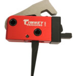 Timney Triggers 682ST PCC Trigger Two-Stage Straight Trigger with 2 lbs Draw Weight & Black/Red Finish for AR-Platform 2 110767
