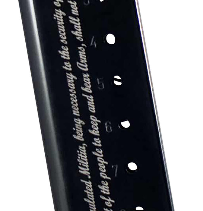 Mec-Gar MGCG45082A Standard  8rd 45 ACP Fits 1911 Government Blued w.2nd Amendment Engraving Carbon Steel