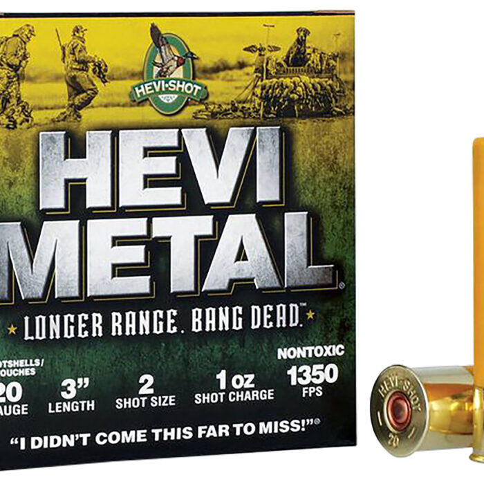 HEVI-Metal HS39002 HEVI-Metal Longer Range 20Gauge 3" 1oz 2Shot 25 Per Box/10 Case