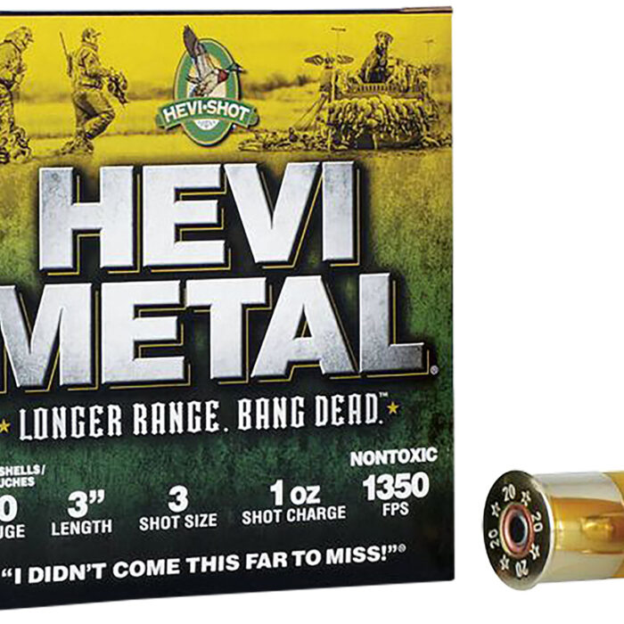 HEVI-Metal HS39003 HEVI-Metal Longer Range 20Gauge 3" 1oz 3Shot 25 Per Box/10 Case