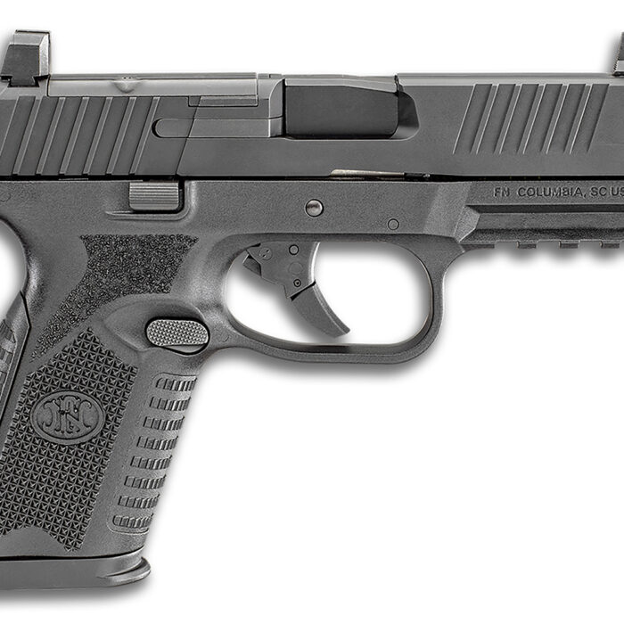 FN 66100588 509M MRD Mid-Size 9mm Luger 10+1 4" Black Recessed Crown Barrel, Matte Black Optic Ready/Serrated Stainless Steel Slide, Matte Black Polymer Frame w/Picatinny Rail, Ambidextrous