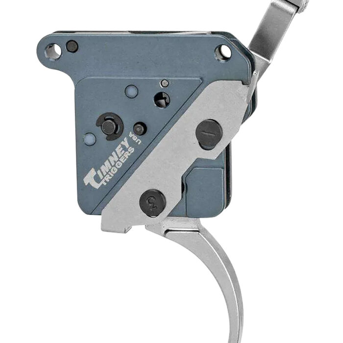 Timney Triggers THEHIT16 Hit Trigger  Curved Trigger with 8 oz Draw Weight & Nickel Finish for Remington 700 Right
