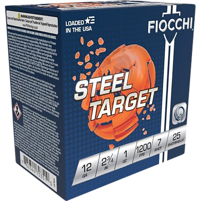 Fiocchi 12SLR7 Steel Target  12Gauge 2.75" 1oz 7Shot 25 Per Box/10 Case