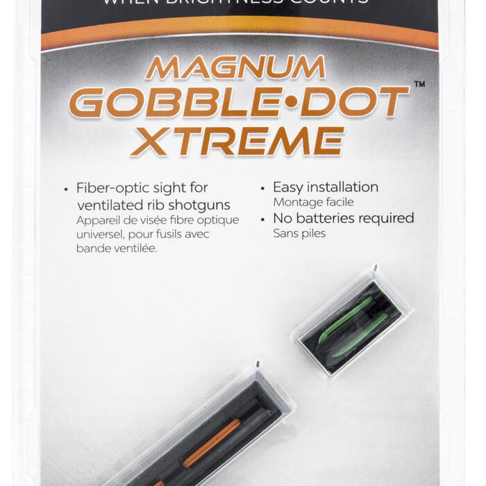 Truglo TG941XA Magnum Gobble-Dot Xtreme Universal Shotgun Fiber Optic Red/Green .25" Rib