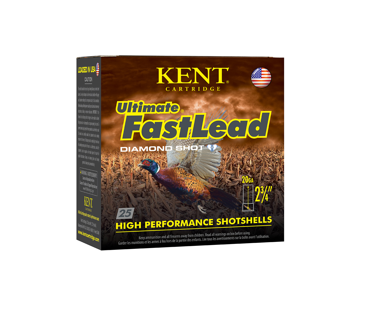 Kent Cartridge K202UFL2875 Ultimate Fast Lead 20Gauge 2.75" 1oz 7.5Shot 25 Per Box/10 Case 3 Kent Cartridge K202UFL2875 Ultimate Fast Lead 20Gauge 2.75" 1oz 7.5Shot 25 Per Box/10 Case