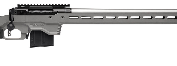 Savage Arms 57562 110 Elite Precision 338 Lapua Mag 5+1 30" Matte Stainless, Matte Black Rec, Gray Cerakote Adjustable MDT ACC Aluminum Chassis Stock (MB Not Included)