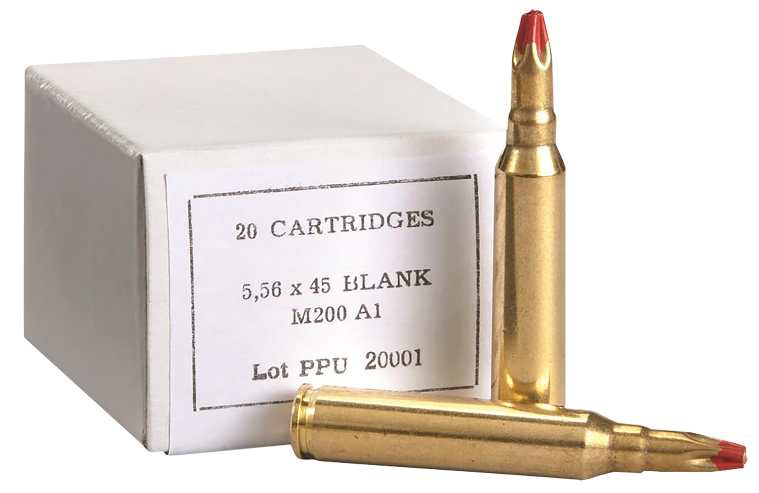 PPU PPB556A1 Blank Ammo 5.56x45mmNATO 20 Per Box/100 Case 3 PPU PPB556A1 Blank Ammo 5.56x45mmNATO 20 Per Box/100 Case