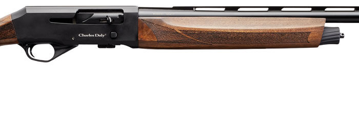 Charles Daly 930202 601  12 Gauge 4+1 3" 28" Vent Rib Barrel, Black Anodized Aluminum Receiver, Checkered Wood Stock & Forend, Includes 5 Choke Tubes