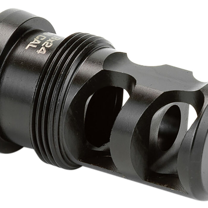 Griffin Armament TMPB65MM5824 Paladin 2 Port Taper Mount Black Melonite QPQ 17-4 Stainless Steel with 5/8"-24 tpi Threads, 1.88" OAL & 1.07" Diameter for 6.5mm