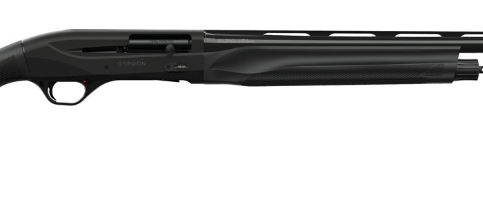 Retay USA GORBLK26 Gordion Waterfowl Inertia Plus 12 Gauge with 26" Deep Bore Drilled Barrel, 3" Chamber, 4+1 Capacity, Matte Black Anodized Metal Finish & Black Synthetic Stock Right Hand (Full Size)