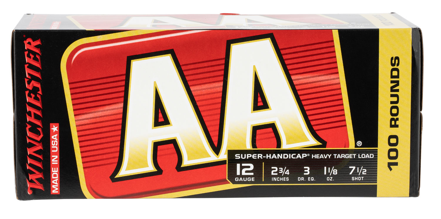 Winchester Ammo AAHA127VP AA Super Handicap Heavy Target 12Gauge 2.75" 1 1/8oz 7.5Shot 100 Bx/2 Case *Value Pack 3 Winchester Ammo AAHA127VP AA Super Handicap Heavy Target 12Gauge 2.75" 1 1/8oz 7.5Shot 100 Bx/2 Case *Value Pack