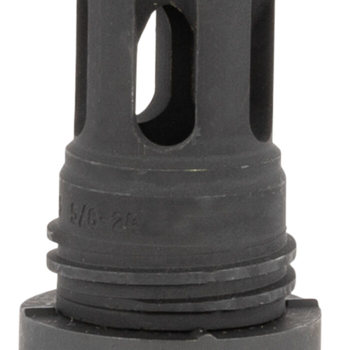Yankee Hill 431524A Mini QD Flash Hider Black Phosphate Steel with 5/8"-24 tpi Threads & 2.13" OAL for 5.56x45mm NATO AR-Platform