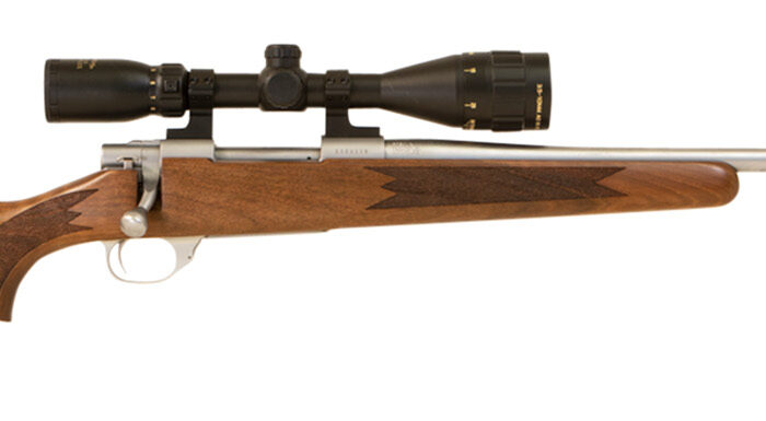 Howa HWH308TS M1500 Standard Hunter 308 Win 5+1 22" Stainless Steel Threaded Barrel, Stainless Steel Receiver, Fixed Walnut Stock, *Scope Not Included*