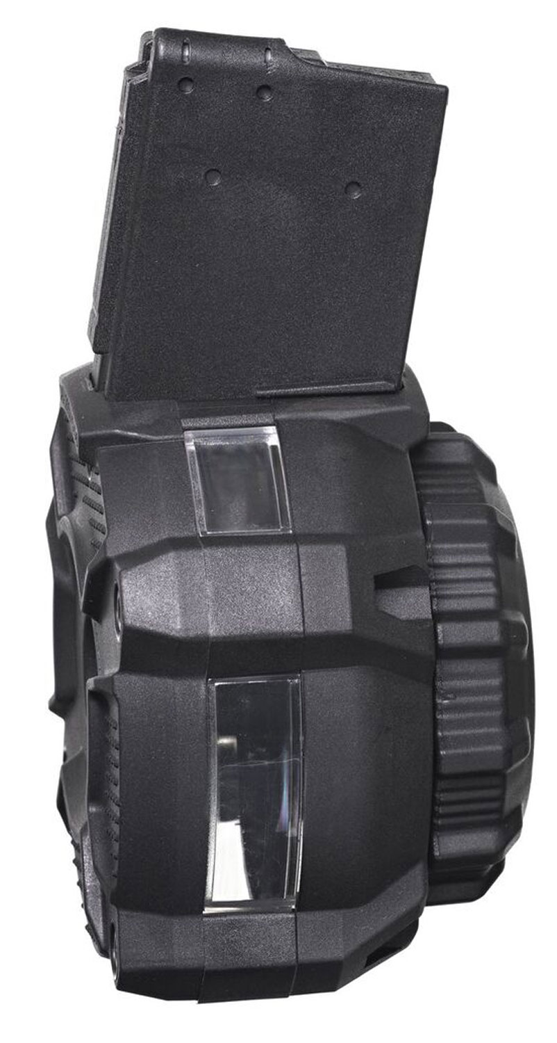 ProMag DRMA24 Standard 65rd Drum w/ Capacity Window 223 Rem/5.56x45mm Fits AR-15 Black DuPont Zytel Polymer 3 ProMag DRMA24 Standard 65rd Drum w/ Capacity Window 223 Rem/5.56x45mm Fits AR-15 Black DuPont Zytel Polymer