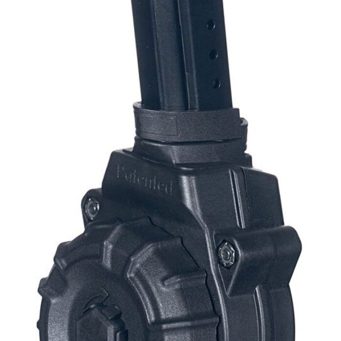 ProMag DRMA27 Standard  30rd Drum 9mm Luger Compatible w/ Glock 17/19 Black DuPont Zytel Polymer