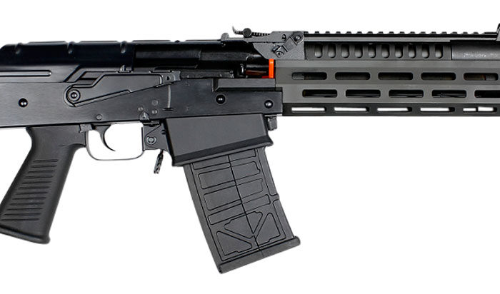 JTS Shotgun M12AKT1 M12AK T1 12 Gauge Semi-Auto 3" 5- 2.75" Shells 18.70" Black Steel Barrel, Black Receiver w/Picatinny Rail, Black Fixed Synthetic Stock, Black Polymer Grip, M-LOK Forend, Sling Hook