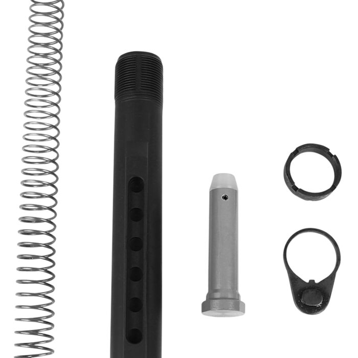 LBE Unlimited MILBUFKT Mil-Spec Buffer Tube Kit  6 Position AR-15 Black
