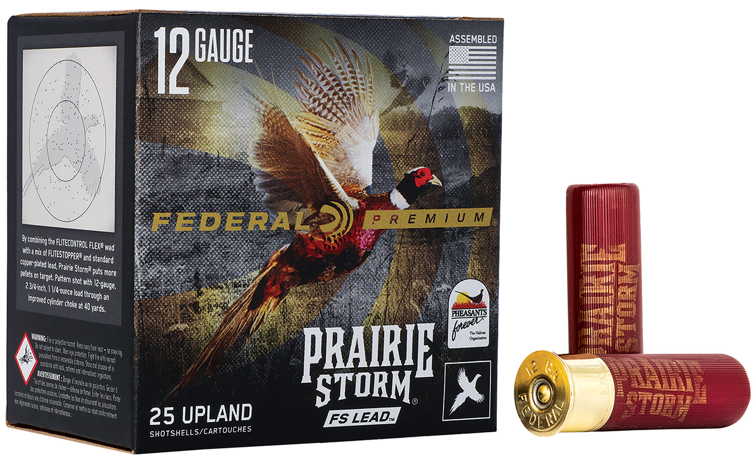Federal PFX129FS4 Premium Prairie Storm FS 12Gauge 3" 1 5/8oz 4Shot 25 Per Box/10 Case 3 Federal PFX129FS4 Premium Prairie Storm FS 12Gauge 3" 1 5/8oz 4Shot 25 Per Box/10 Case
