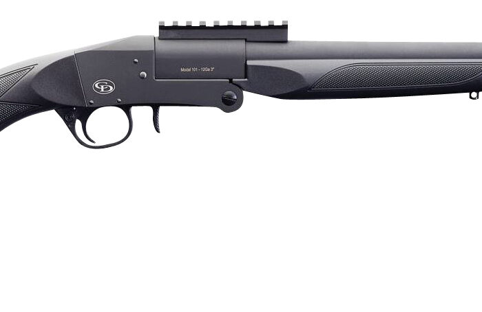 Charles Daly 930269 101 Turkey 12 Gauge Break Open 3" 1rd 20" Black Steel Barrel & Receiver, Fixed Black Synthetic Stock