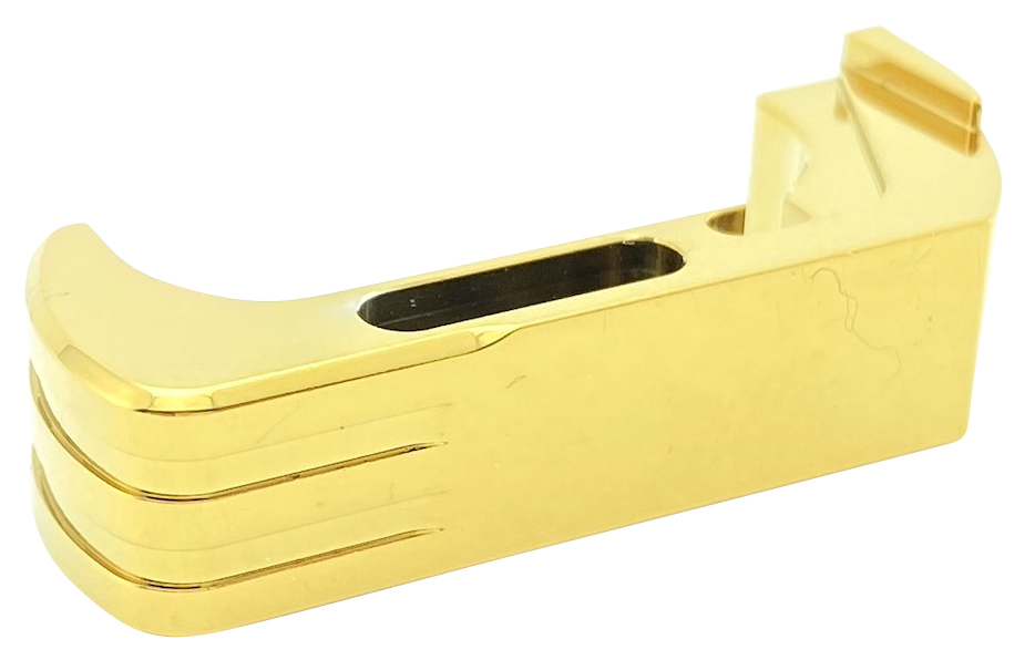 Cross Armory CRG5MCGD Mag Catch Extended Compatible w/Glock Gen4-5 Gold Anodized Aluminum 3 Cross Armory CRG5MCGD Mag Catch Extended Compatible w/Glock Gen4-5 Gold Anodized Aluminum