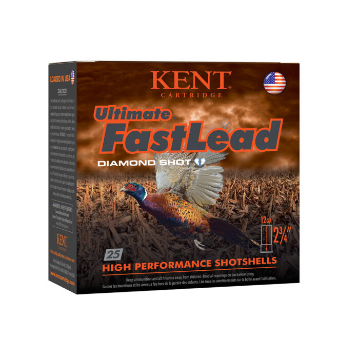 Kent Cartridge K122UFL366 Ultimate Fast Lead 12Gauge 2.75" 1 1/4oz 6Shot 25 Per Box/10 Case