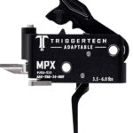 TriggerTech ARPTBB36NNF Adaptable Two-Stage Flat Trigger with 3.50-6 lbs Draw Weight & Black PVD Finish for Sig MPX 2 131749