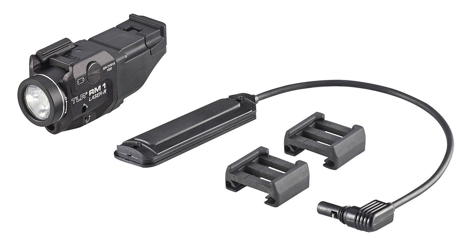 Streamlight 69445 TLR-1 RM w/Laser Black Anodized Aluminum, 500 Lumens White LED Bulb/Red Laser, 210 Meters Beam, Picatinny Rail Mount 3 Streamlight 69445 TLR-1 RM w/Laser Black Anodized Aluminum, 500 Lumens White LED Bulb/Red Laser, 210 Meters Beam, Picatinny Rail Mount