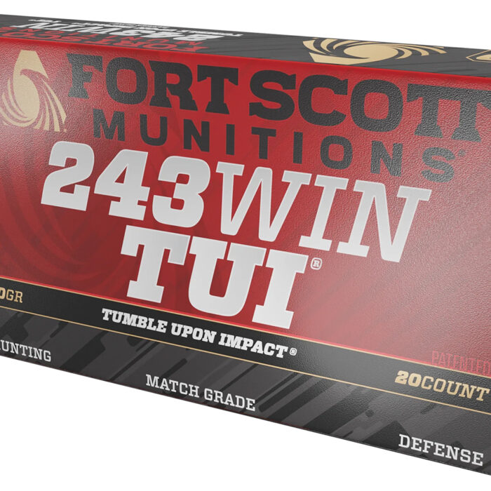 Fort Scott Munitions 243070SCV Tumble Upon Impact (TUI) Rifle 243Win 70gr Solid Copper Spun 20 Per Box/10 Case