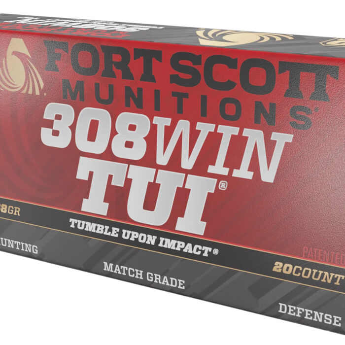 Fort Scott Munitions 308168SCV Tumble Upon Impact (TUI) Brush Hog 308Win 168gr Solid Copper Spun 20 Per Box/10 Case