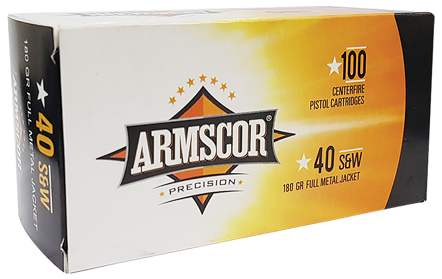 Armscor 50316 Precision Value Pack 40S&W 180gr Full Metal Jacket 100 Per Box/12 Case 3 Armscor 50316 Precision Value Pack 40S&W 180gr Full Metal Jacket 100 Per Box/12 Case