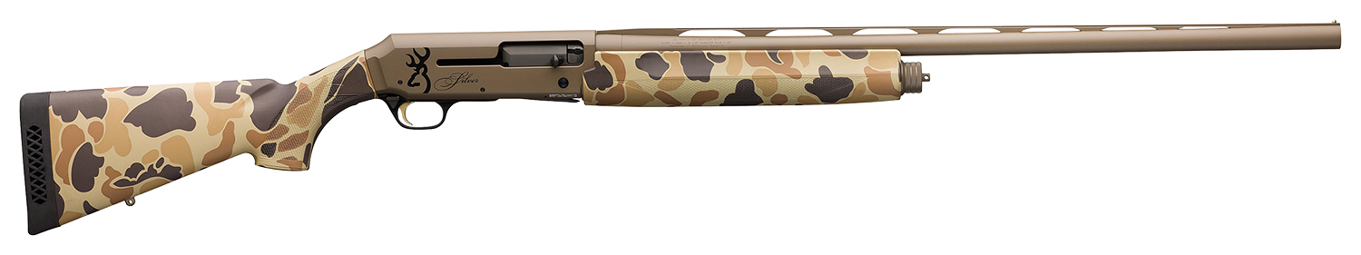 Browning 011430204 Silver Field 12 Gauge with 28" Barrel, 3.5" Chamber, 4+1 Capacity, Flat Dark Earth Cerakote Metal Finish & Vintage Tan Camo Synthetic Stock Right Hand (Full Size) 3 Browning 011430204 Silver Field 12 Gauge with 28" Barrel, 3.5" Chamber, 4+1 Capacity, Flat Dark Earth Cerakote Metal Finish & Vintage Tan Camo Synthetic Stock Right Hand (Full Size)