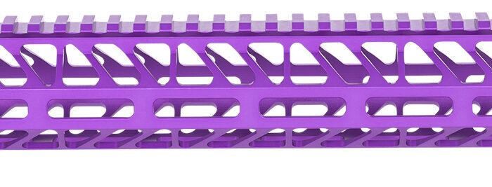 Timber Creek Outdoors ME15HGPPA Enforcer 15 Inch Hand Guard M-LOK  Purple Anodized