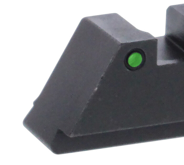 AmeriGlo GL152 Optic Compatible Sight Set for Glock  XL Tall Green Tritium White Outline Front Sight-Green Tritium Black Outline Rear Sight