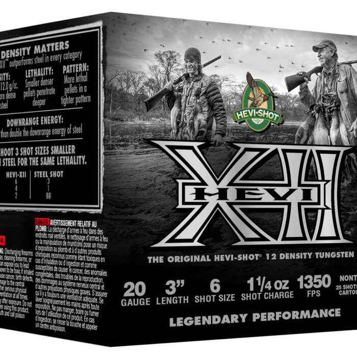 HEVI-Shot HS53206 HEVI-XII  20Gauge 3" 1 1/4oz Tungsten 6Shot 25 Per Box/10 Case