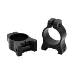 Warne V400M Vapor Scope Ring Set Matte Black Aluminum, 1" Tube, Low Picatinny/Weaver 1 139483